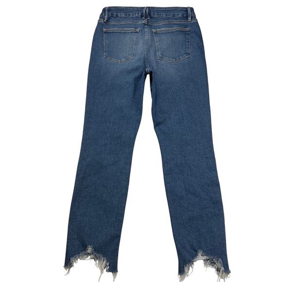 Good American Good Legs Cigarette V-Notch Chopped Hem Jeans GLSPL67T Size 8/29 - Picture 6 of 12